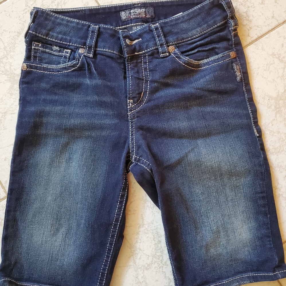 Silver Suki Bermuda Shorts